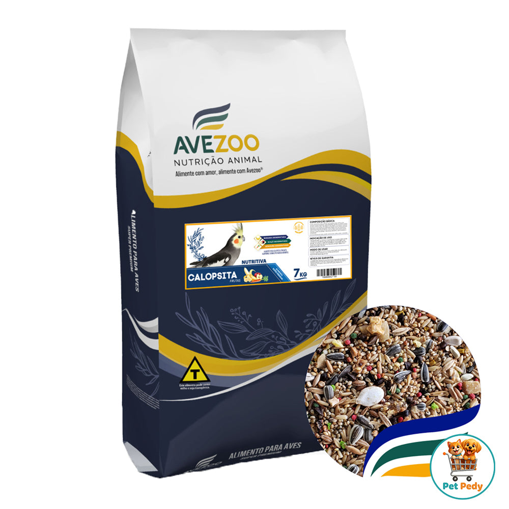 Calopsita Frutas - Alimento Super Premium para Calopsitas - 7KG