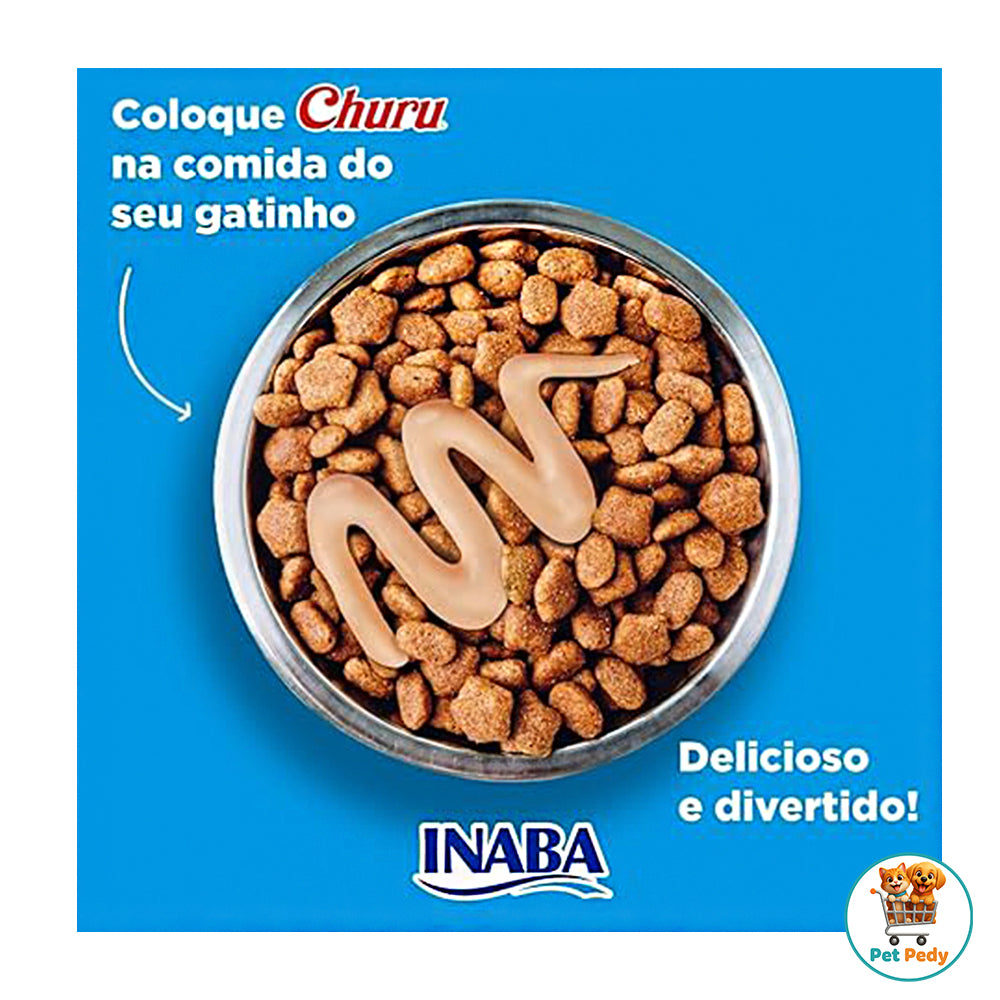 Display Petisco Churu Sabor Atum com Frango - Gatos - 24 Tubos