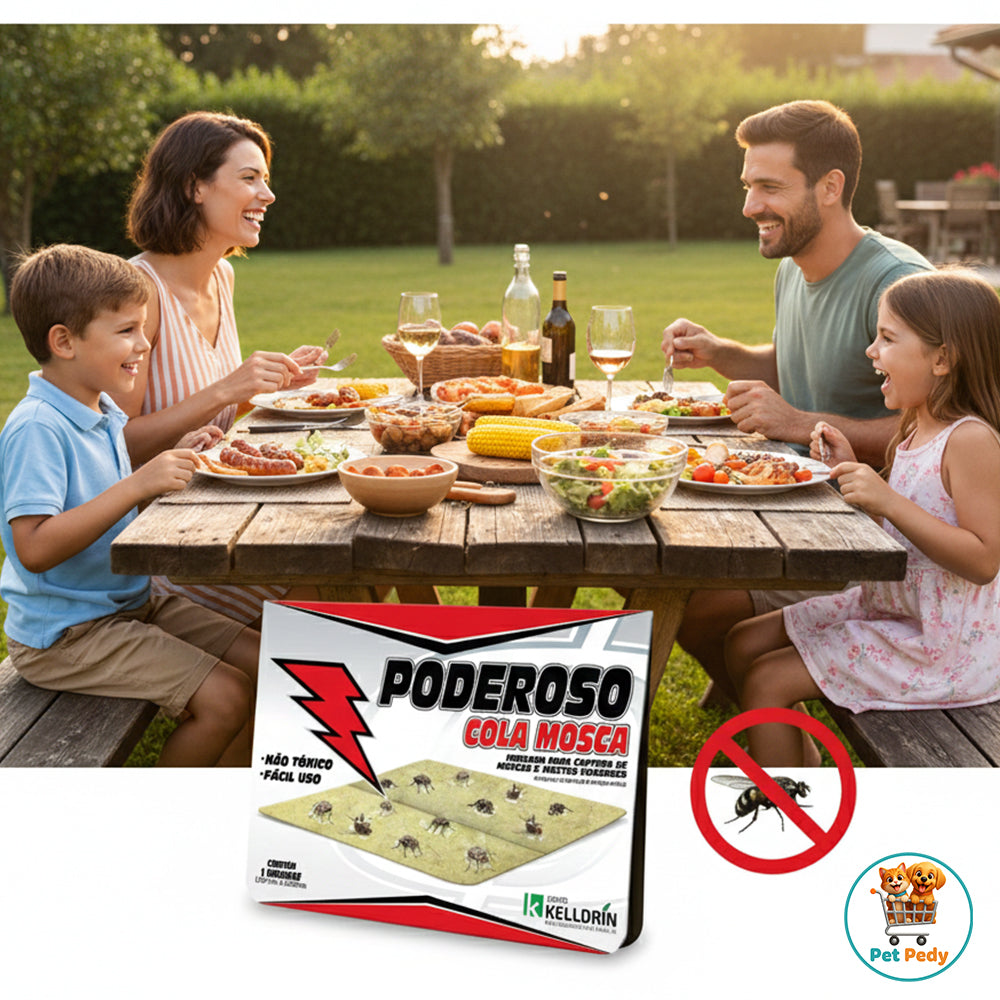 KIT COM 10: Poderoso Cola Mosca Kelldrin – Eficiência máxima no controle de moscas e insetos voadores